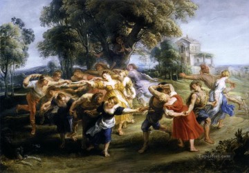  italiano Pintura Art%C3%ADstica - danza de los aldeanos italianos Peter Paul Rubens